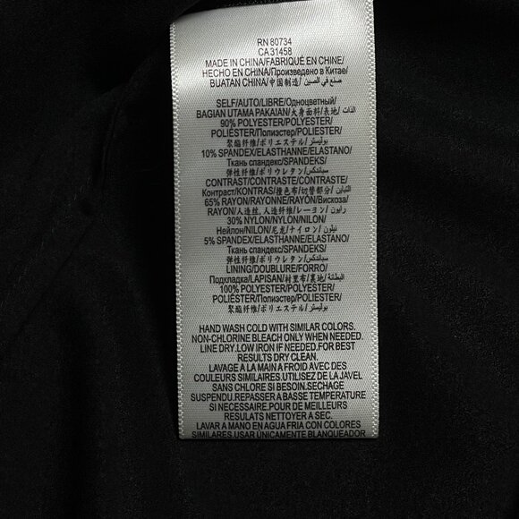 BCBG MAX AZRIA Black Midi Dress Size 0 Strappy Halter Side Cutouts LBD Date Part - Picture 7 of 15